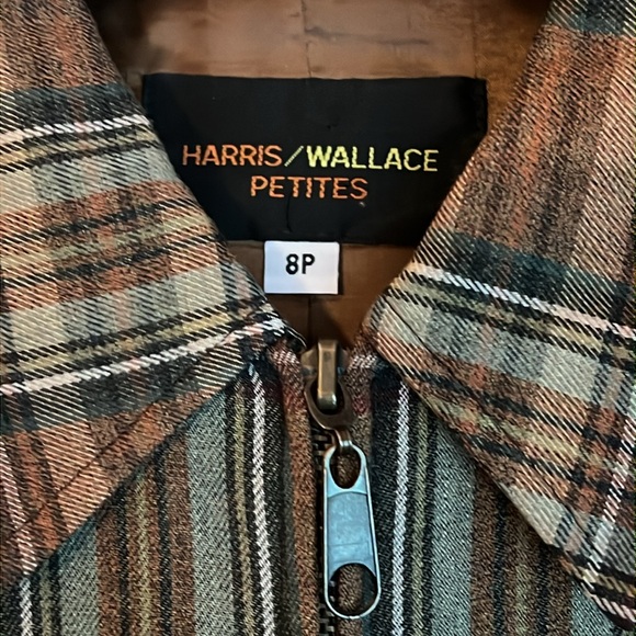 HARRIS/WALLACE Harris Wallace Plaid Zip Up Jacket - Picture 2 of 12